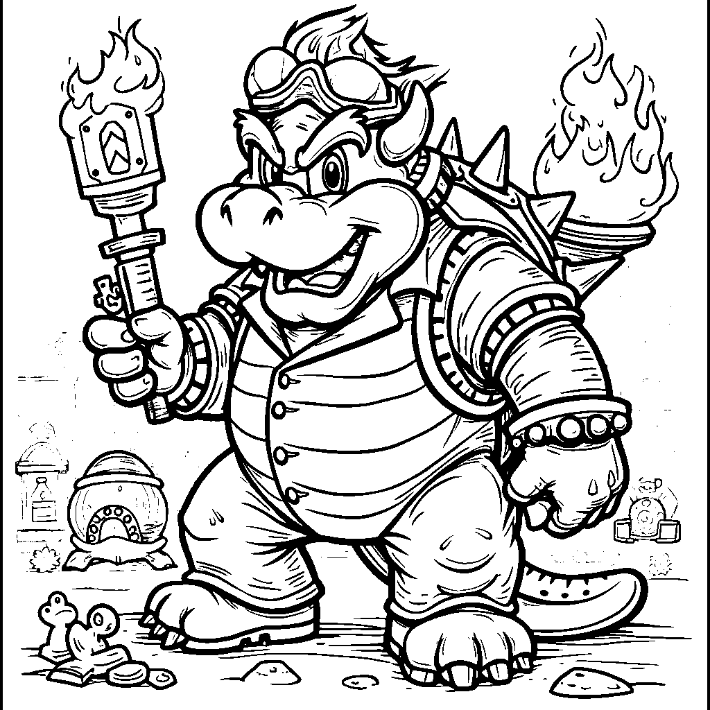 Bowser coming up with exciting new inventions