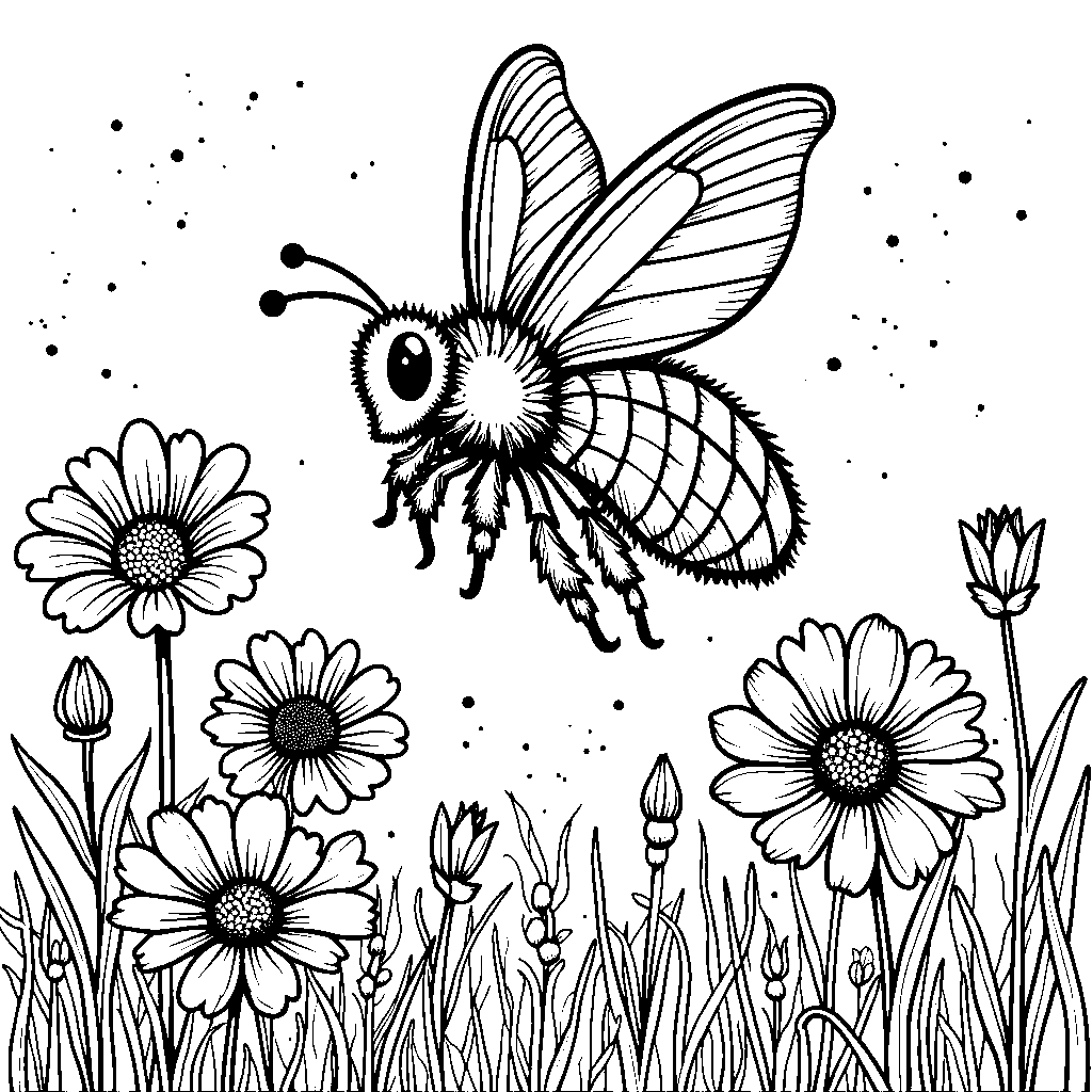 A butterfly riding on the back of a bee