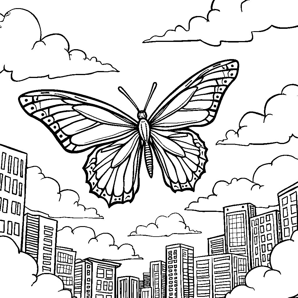 A butterfly wearing a superhero cape