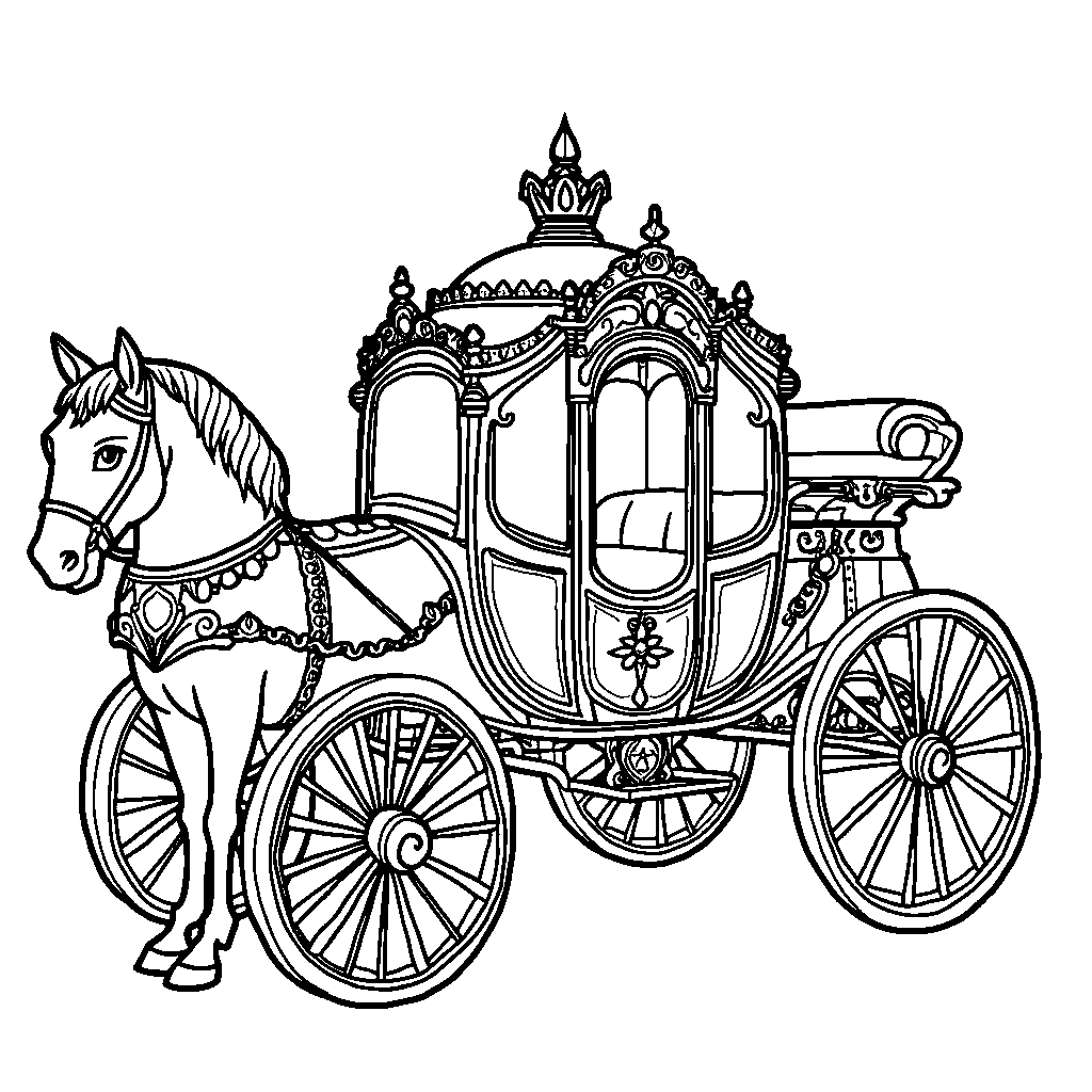 A royal carriage fit for a princess or prince