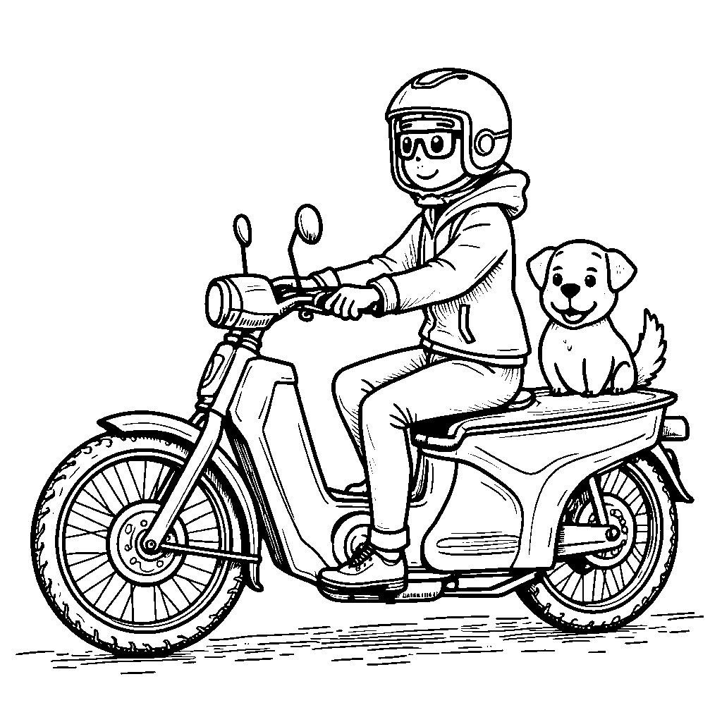 A sporty bicycle with a sidecar for a pet