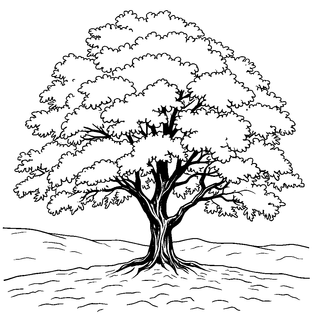 A tree covered in soft, fluffy snow