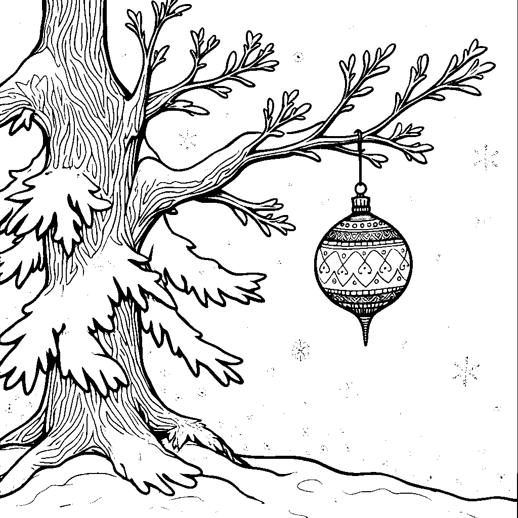 A tree with a special spot for a favorite ornament