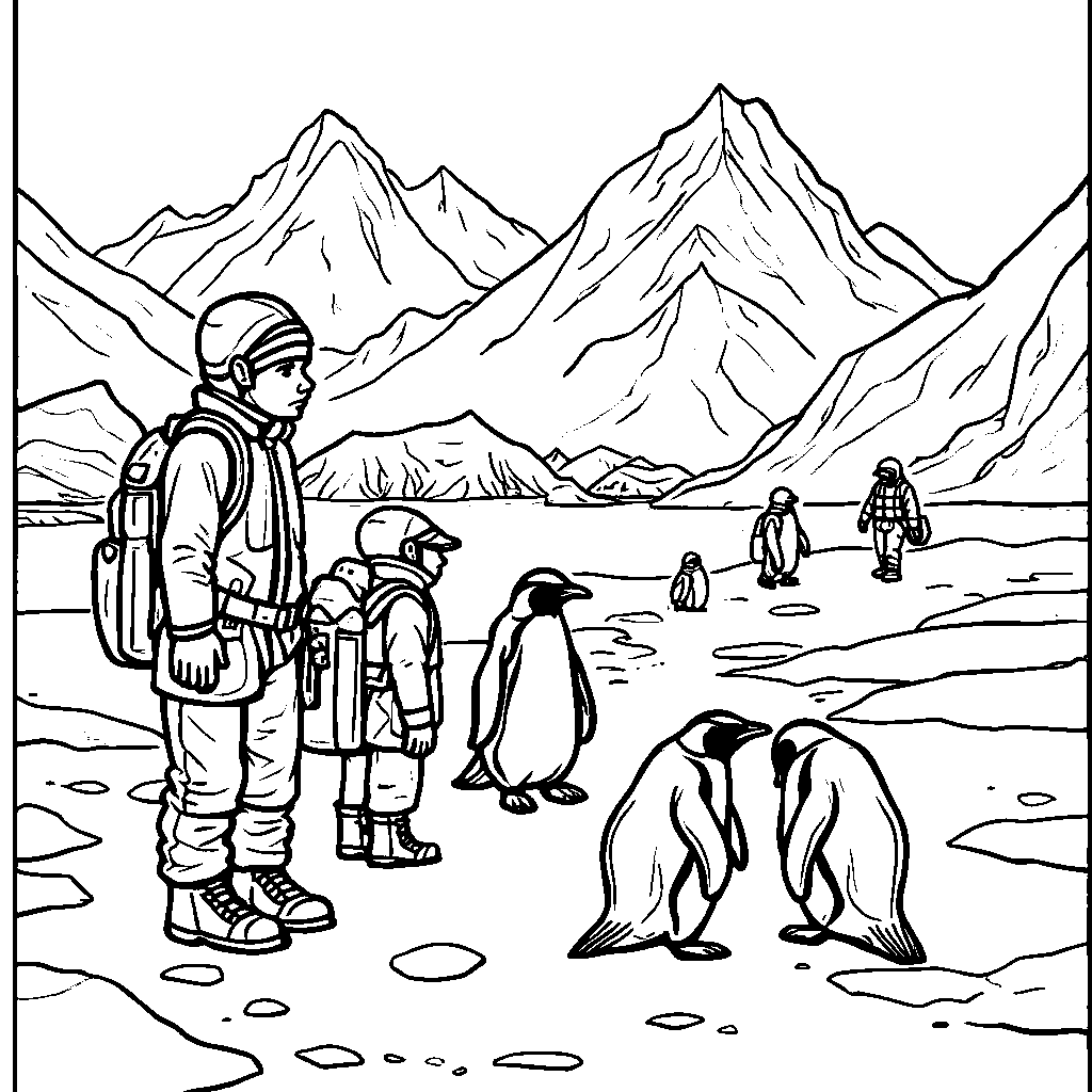 Arctic Expedition with Hidden Penguins