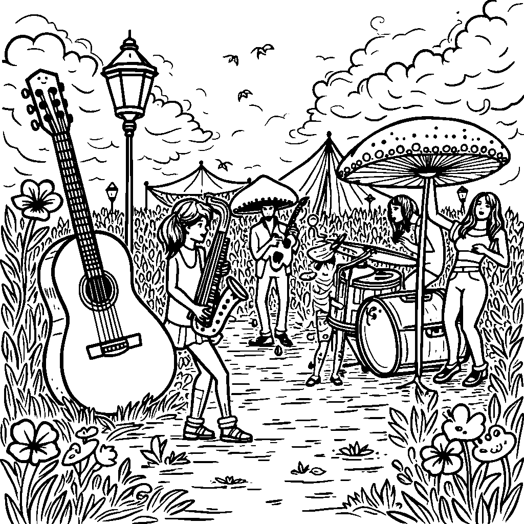 Music Festival with Hidden Instruments