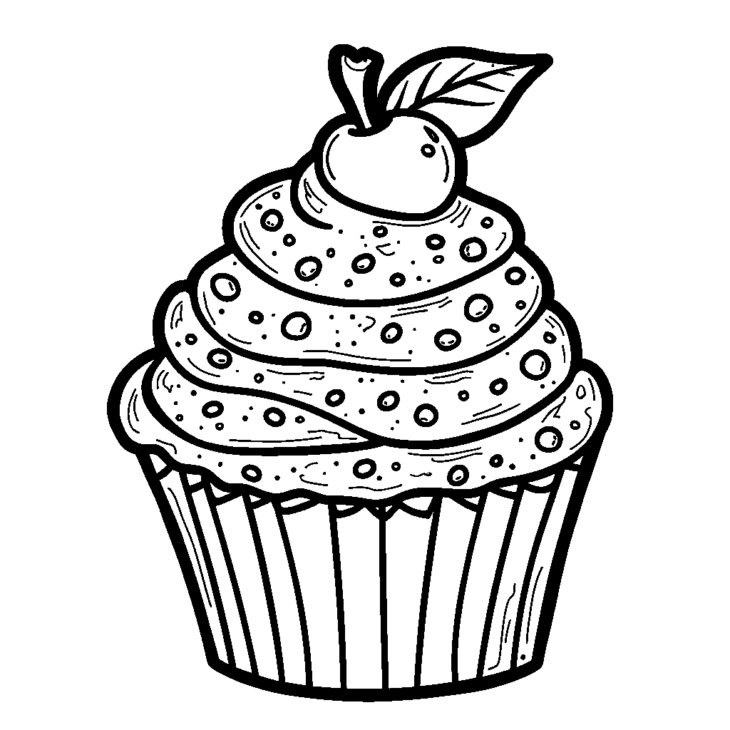 Cupcake shaped like a fruit, such as an apple or orange