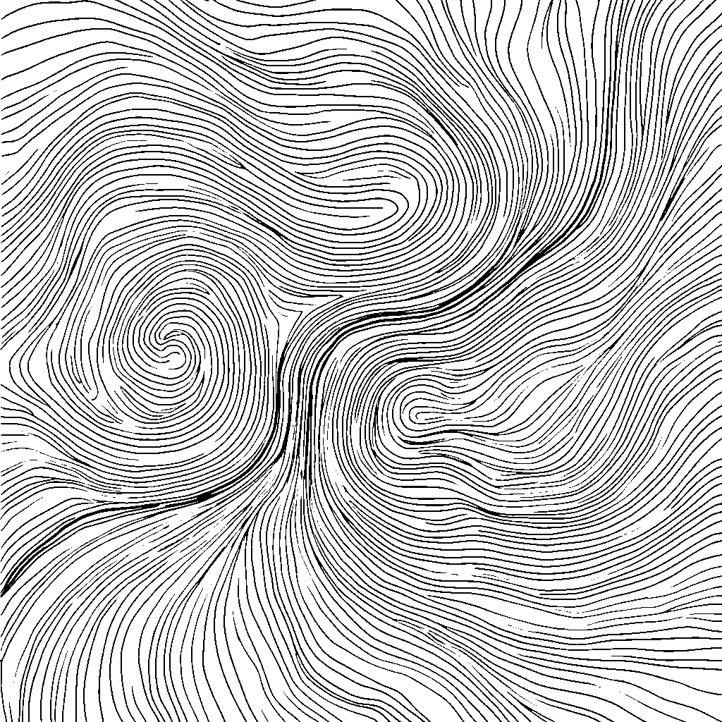 Abstract representation of emotions with swirling colors