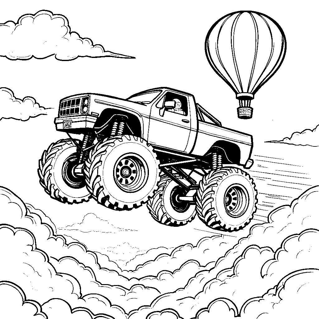 Monster Truck Takes to the Skies!