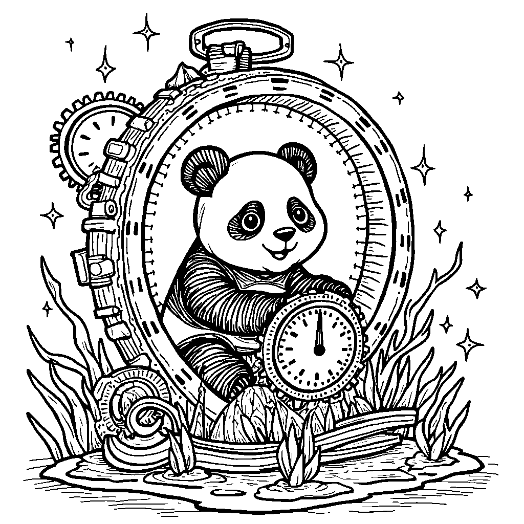 Panda in a time machine