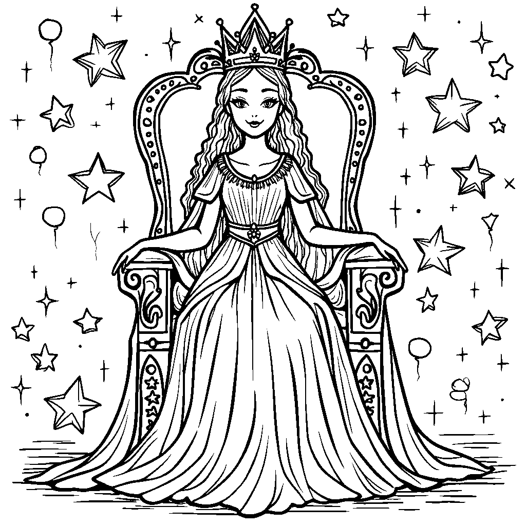 The Queen of the Stars twinkling in the night sky