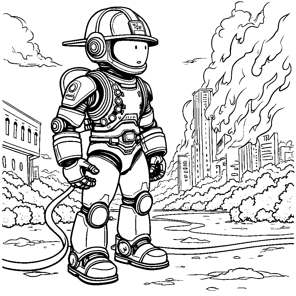 Robot as a firefighter