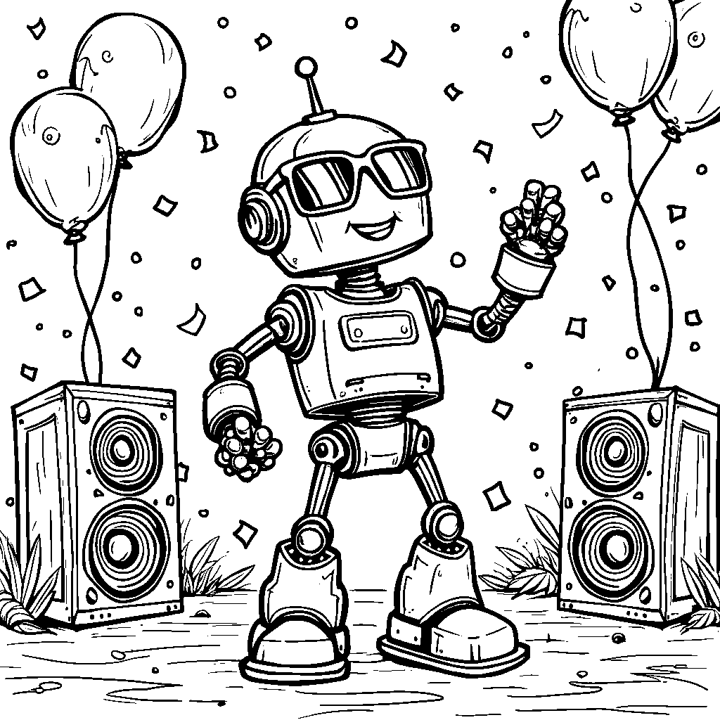 Get Ready to Groove with This Funky Robot Dance Party!