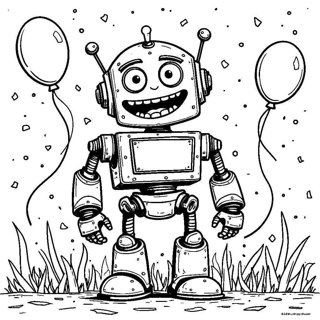 Robot with a giant smile