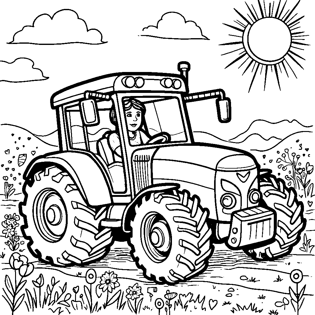 A tractor with a big heart, spreading love