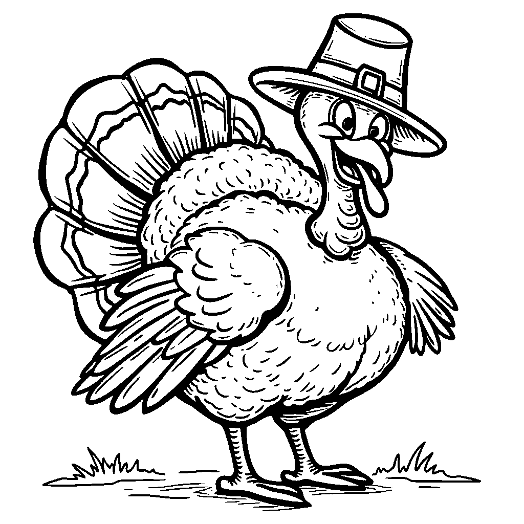 Gobble Up Some Laughter with This Pilgrim Turkey!