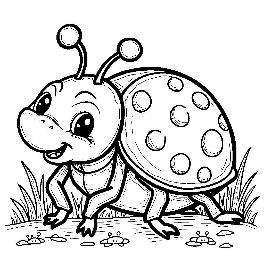 3D Ladybug with Polka Dots