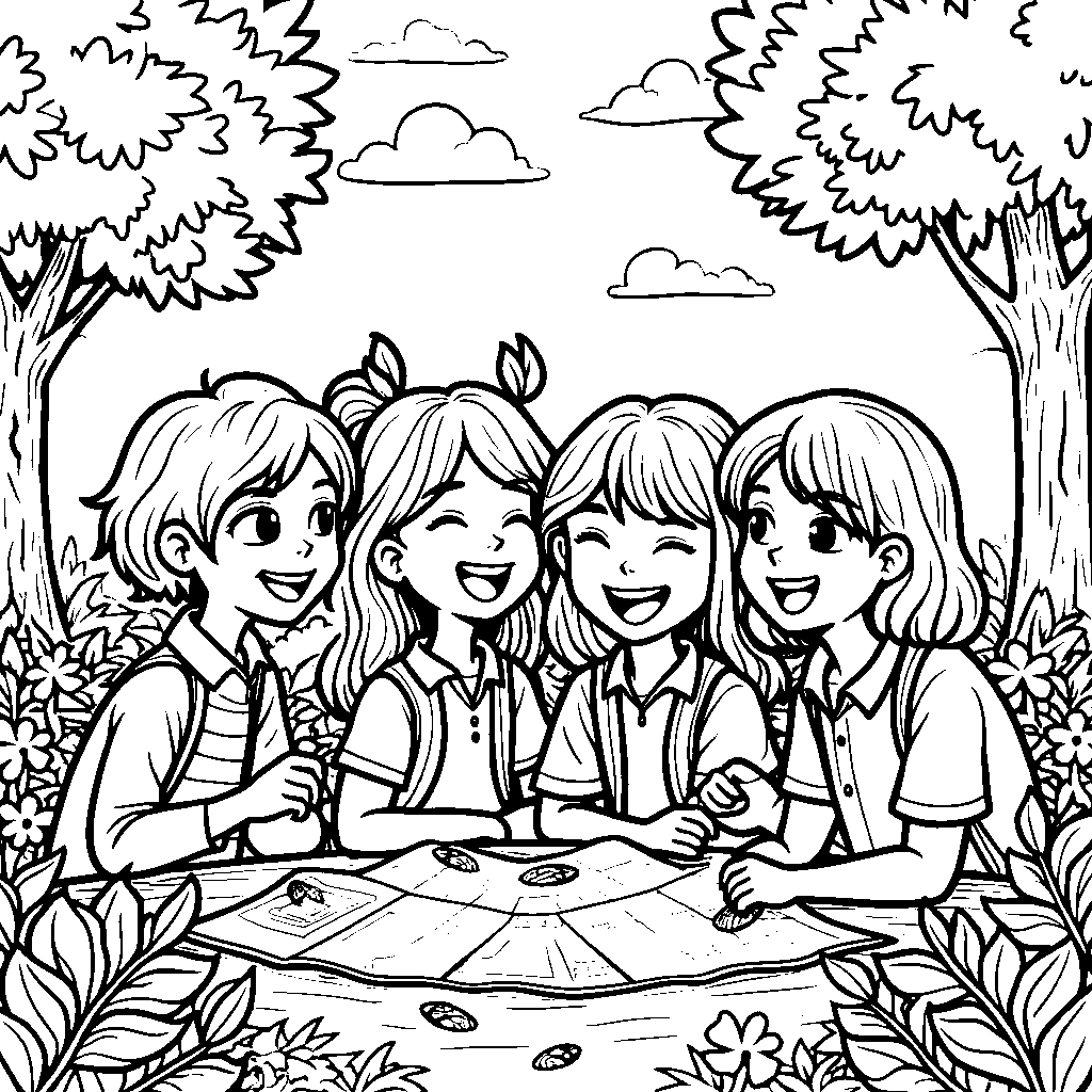 A group of friends going on a fun scavenger hunt