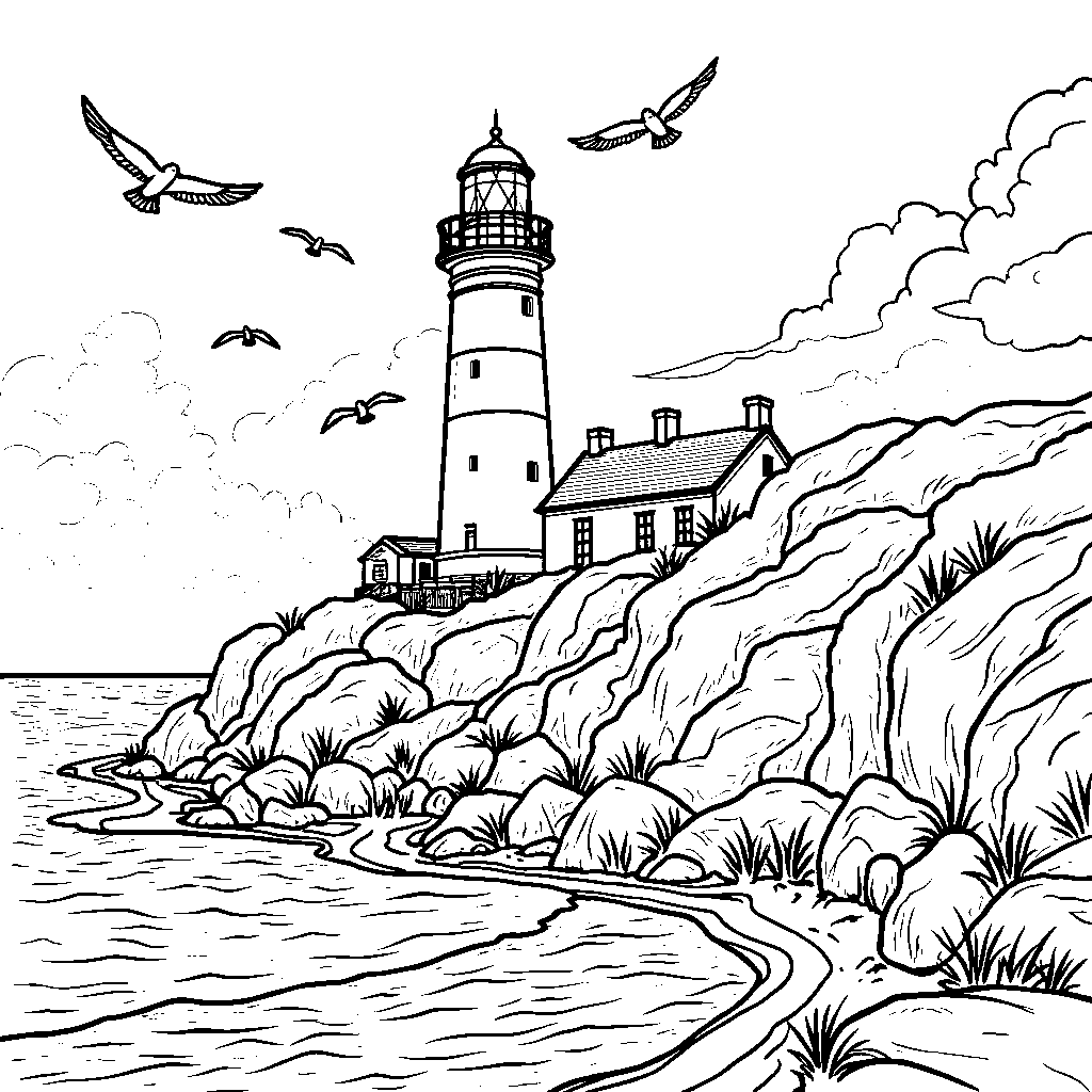 Beacon of Hope: A Lighthouse's Majestic Presence