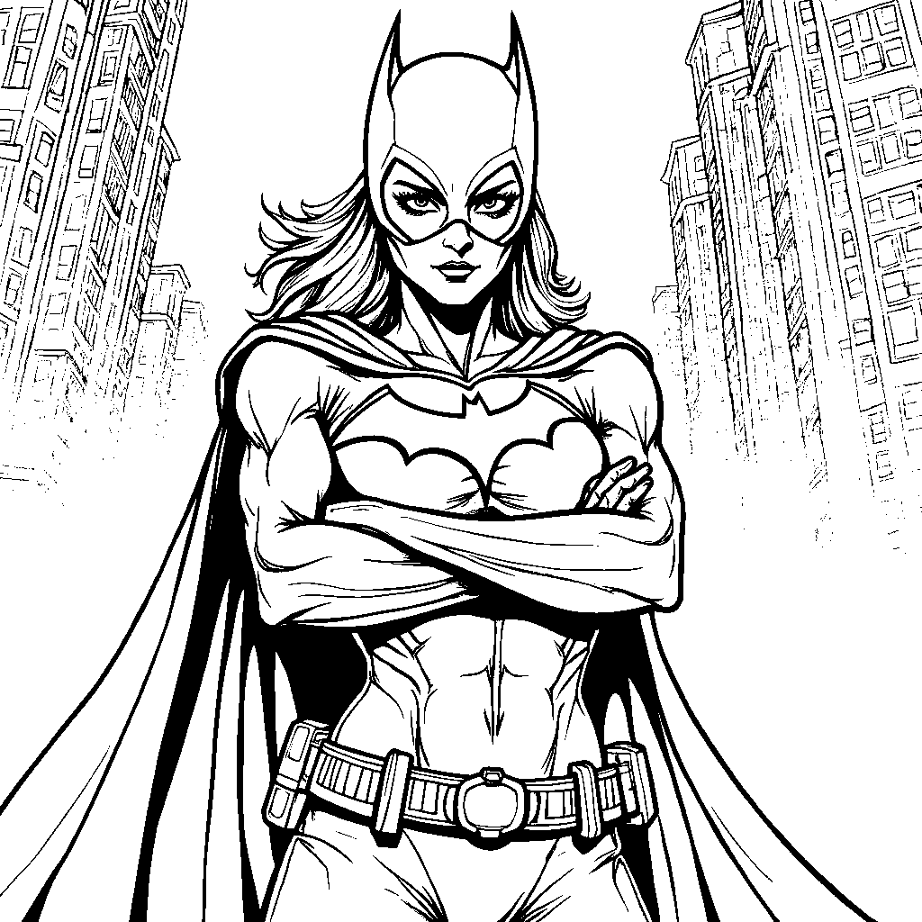 Batwoman standing strong with her arms crossed