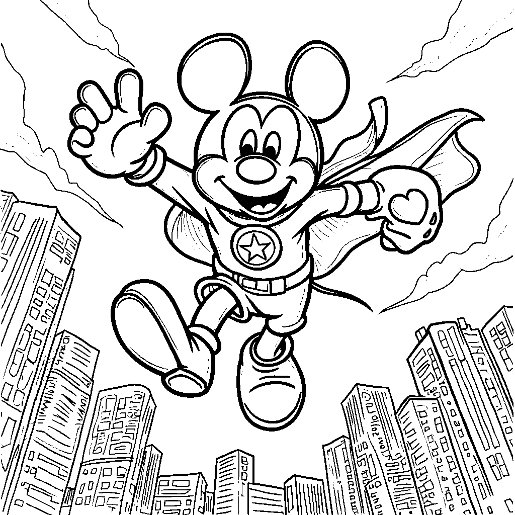 Mickey Mouse as a superhero