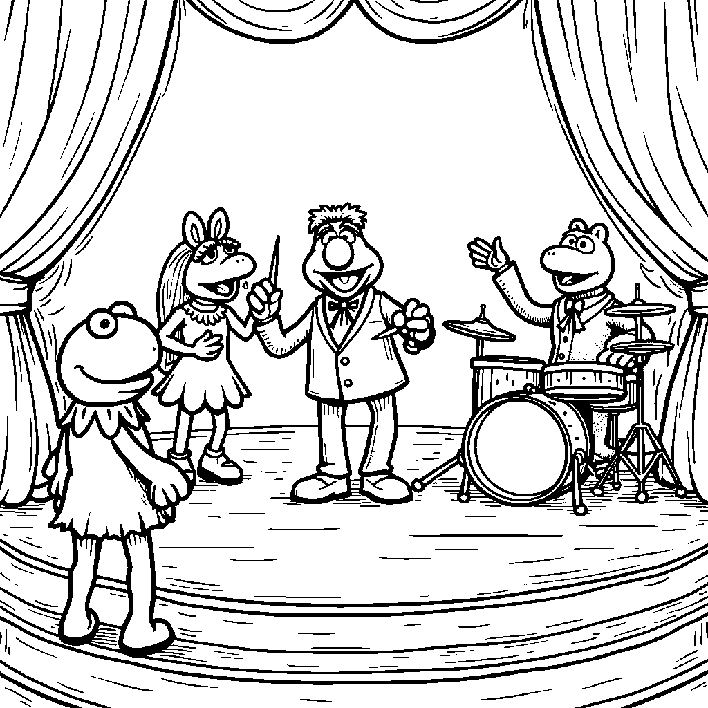 The Muppets putting on a show