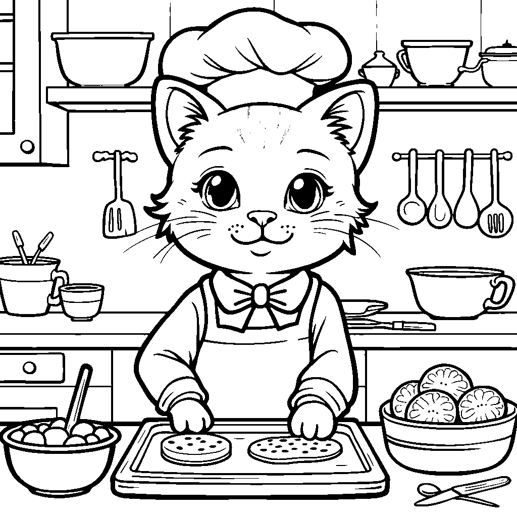 Whisker Delights: A Feline Baker's Dream