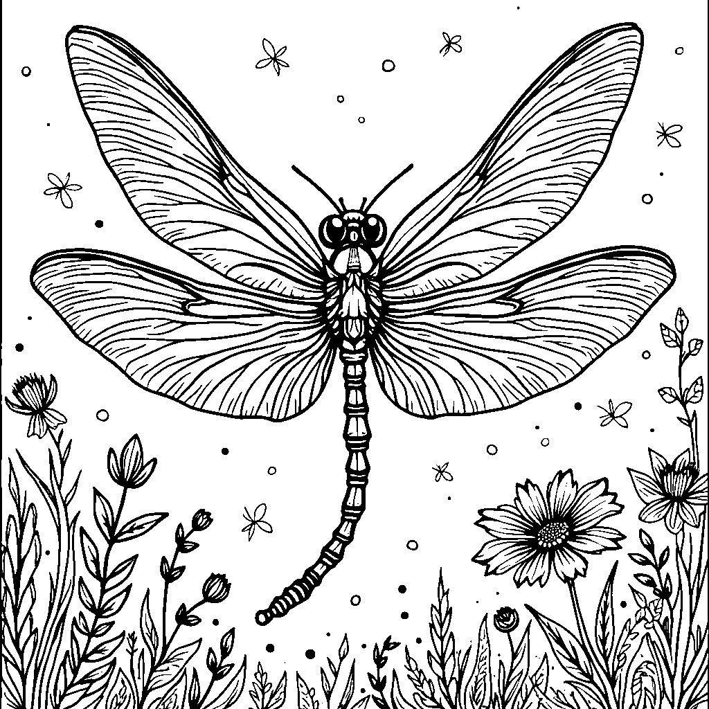 Unfurl the Magic: A Fantasy Dragonfly with Iridescent Wings