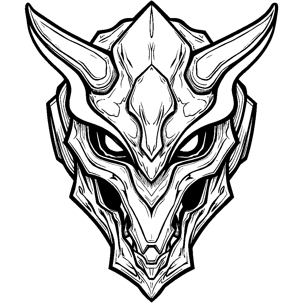 A demon slayer's mask with a cool and futuristic design