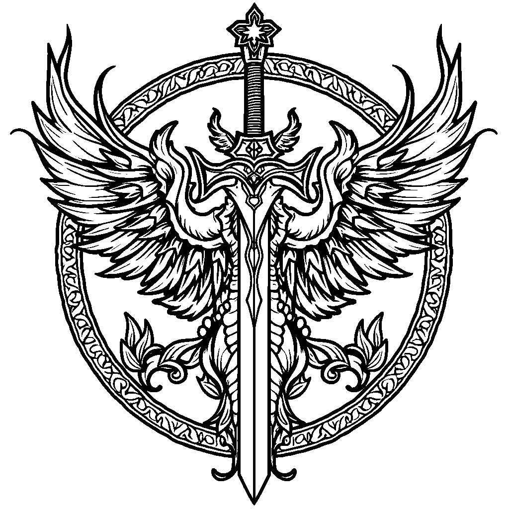 Demon Slayer Corps emblem with intricate details