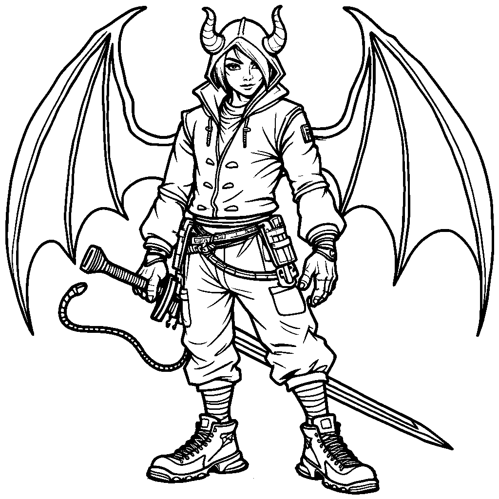 A demon slayer uniform with a cool and modern design