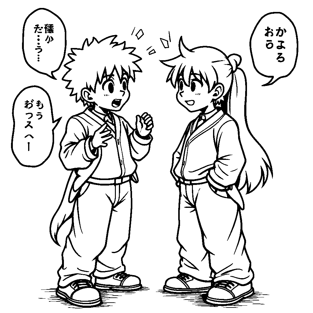 Zenitsu and Inosuke arguing with each other