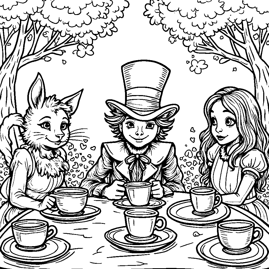 Alice in Wonderland's Mad Hatter's Tea Party