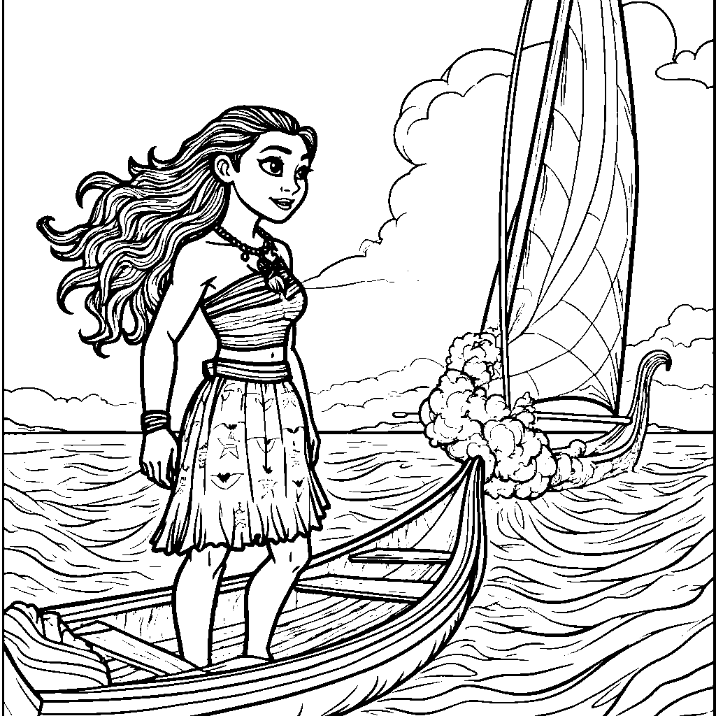 Moana Sailing the High Seas