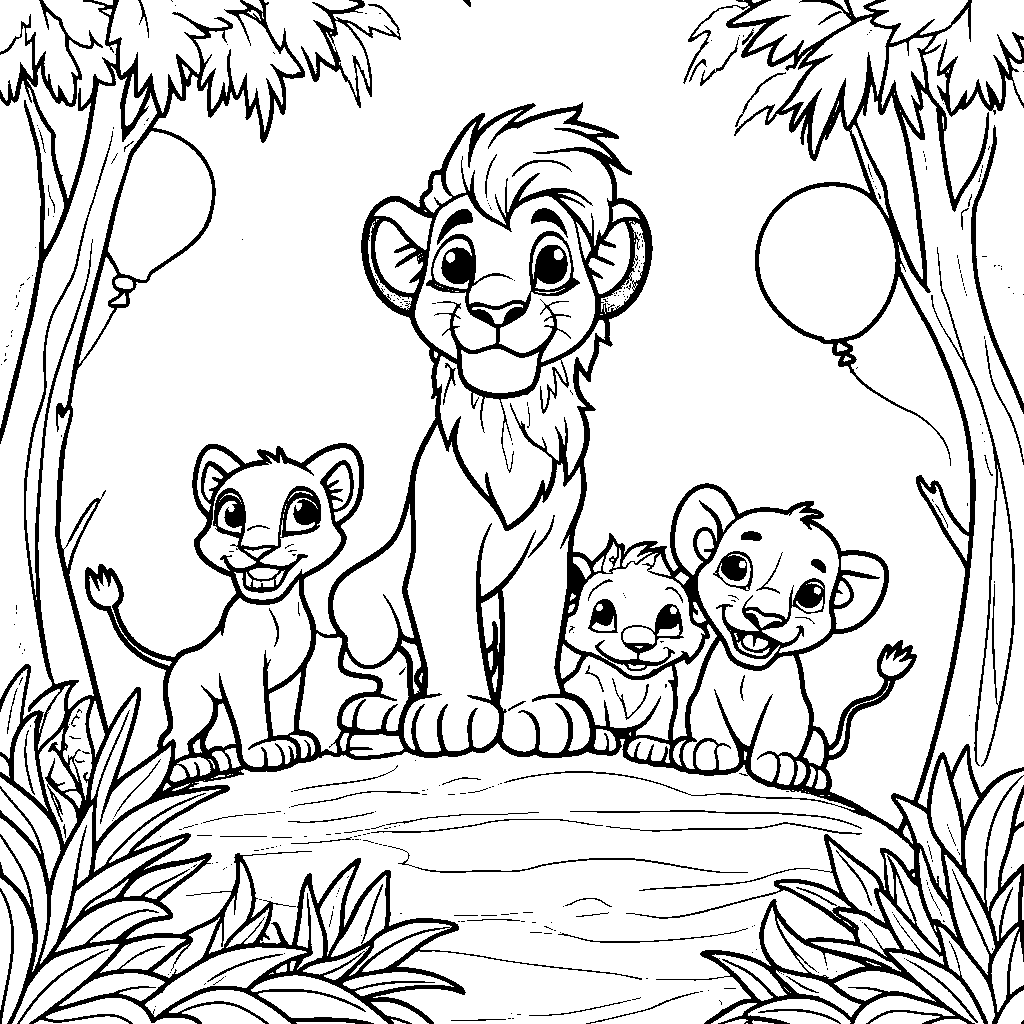 Simba's Pride Rock Celebration