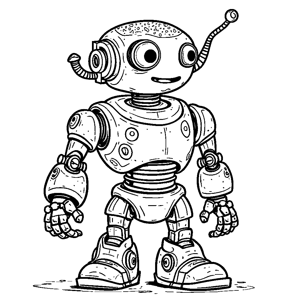 Donut as a robot, with gears and wires