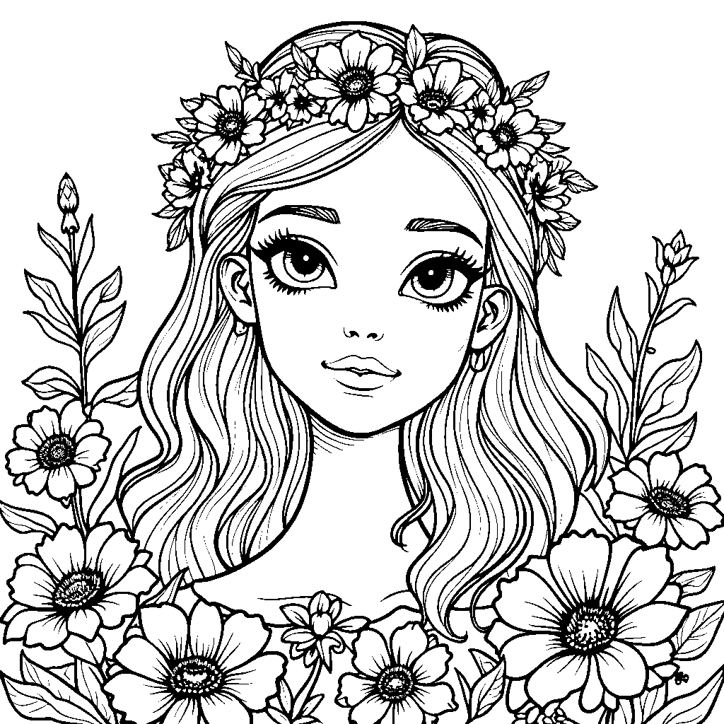 Isabela's flower crown with a special surprise inside