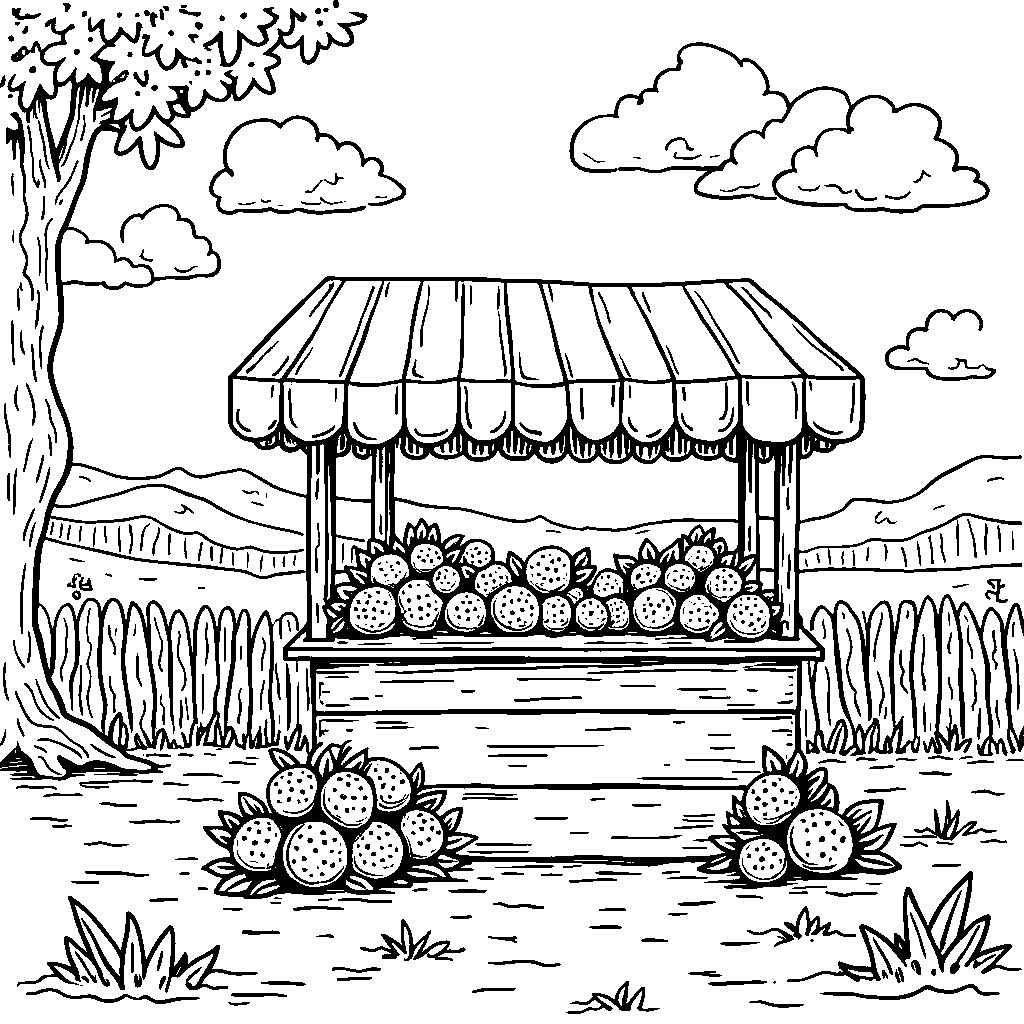 A fruit stand with oranges, lemons, and limes