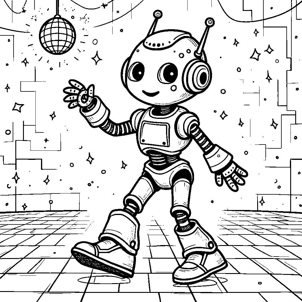 Robot dancing the disco