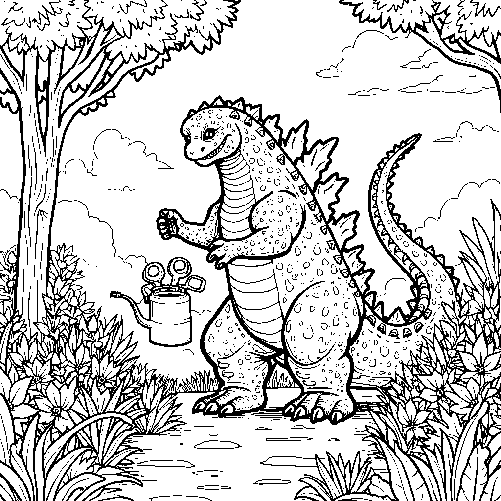 The Unlikely Gardener: Godzilla's Green Thumb