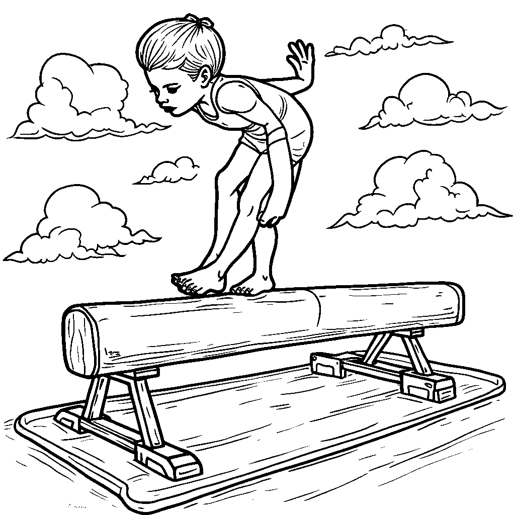 Fluffy Fitness: Imagining Gymnastics in the Sky