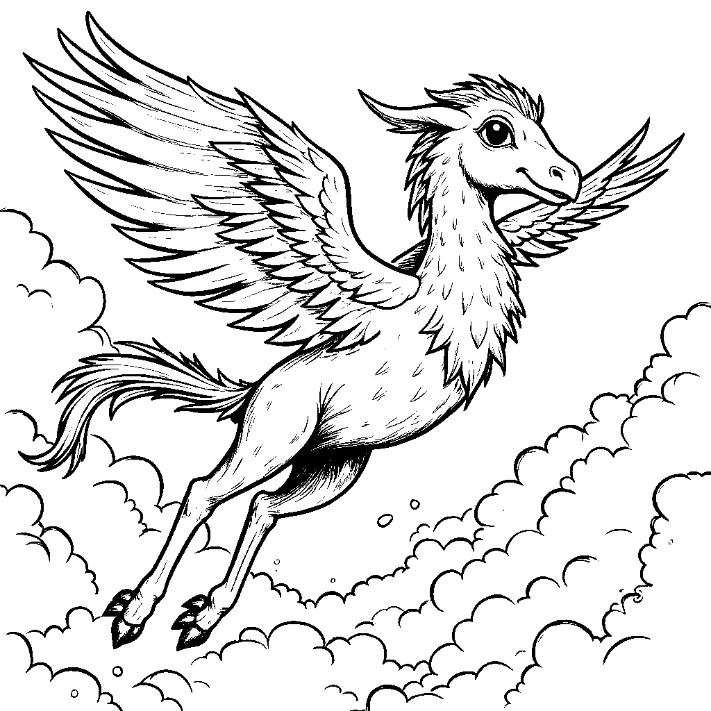 Soaring High: The Majestic Hippogriff Buckbeak