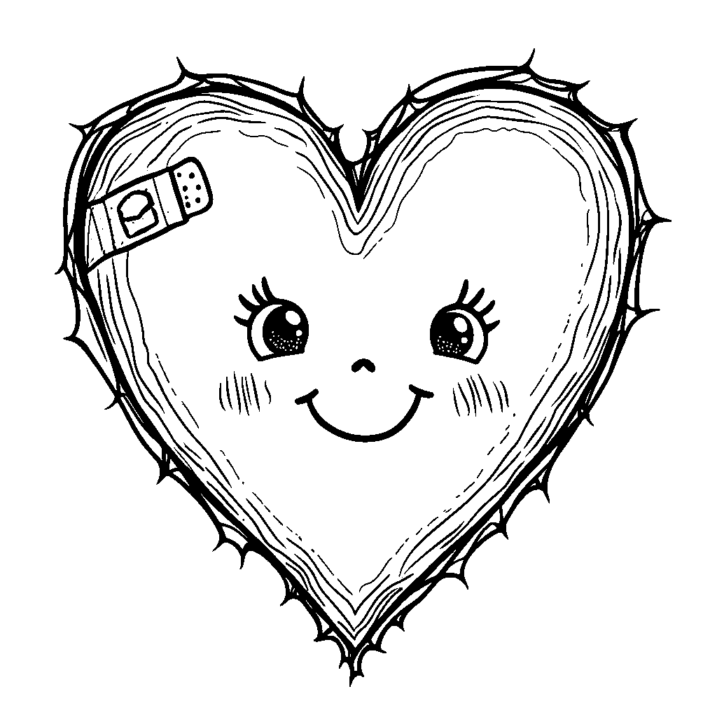 A Heart with a Band-Aid and a Smile