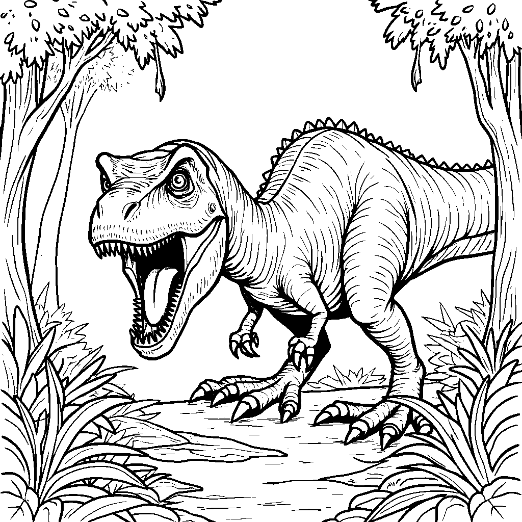 Indoraptor sneaking up on its prey