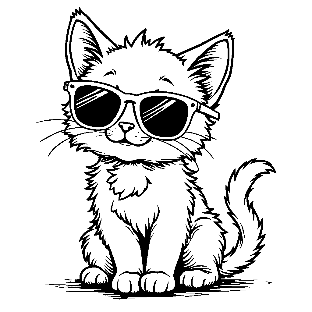 Cool Cat: Kitten Rocking Shades