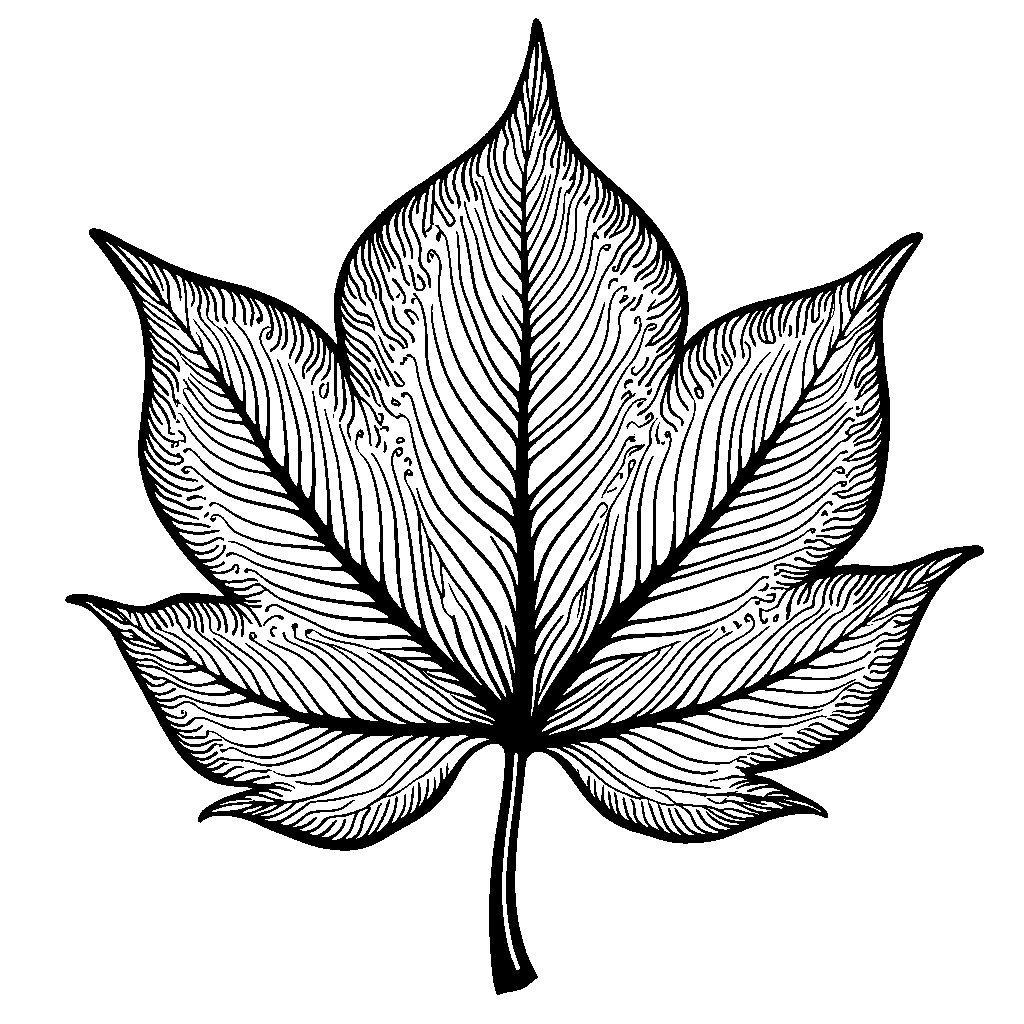 A leaf that doubles as a stencil