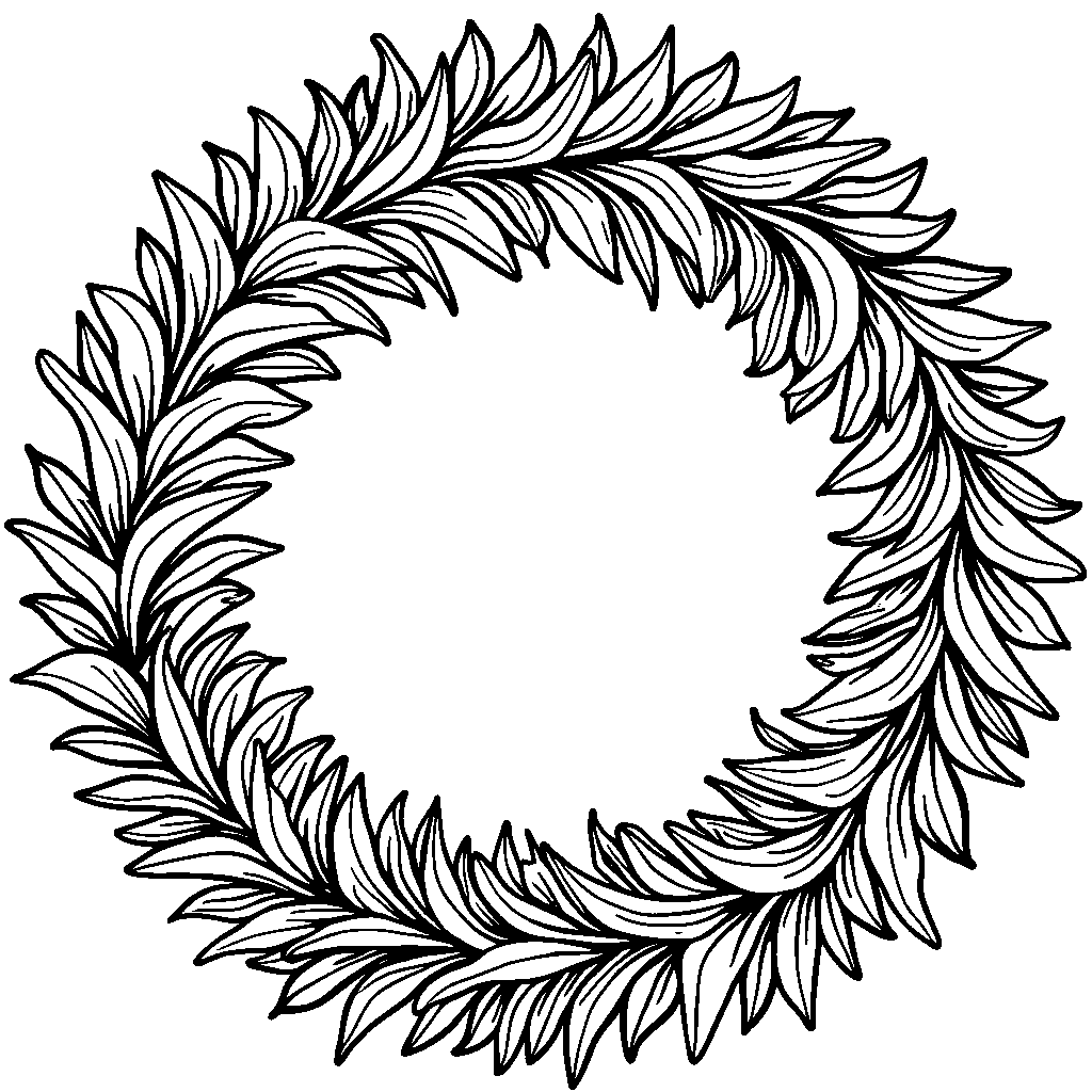 A leafy wreath for a special occasion