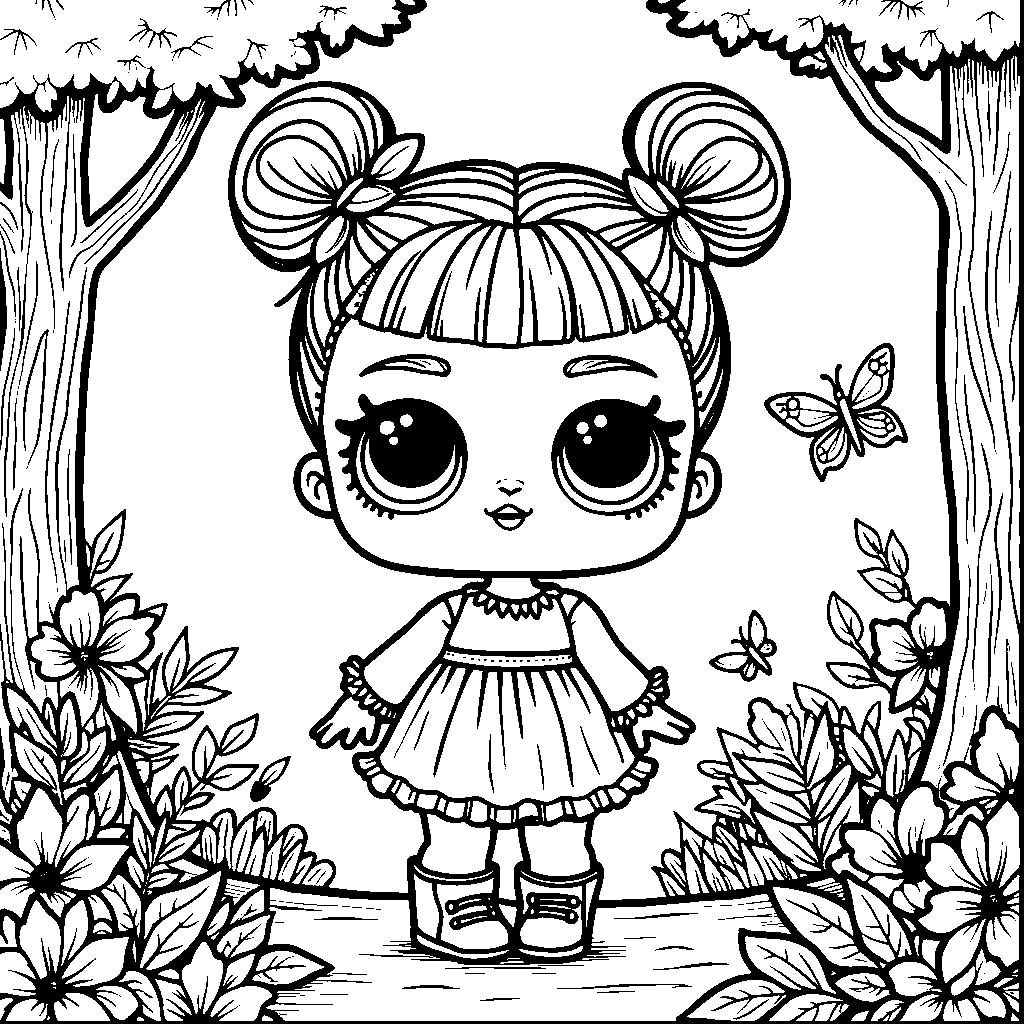 Lol doll in a magical forest