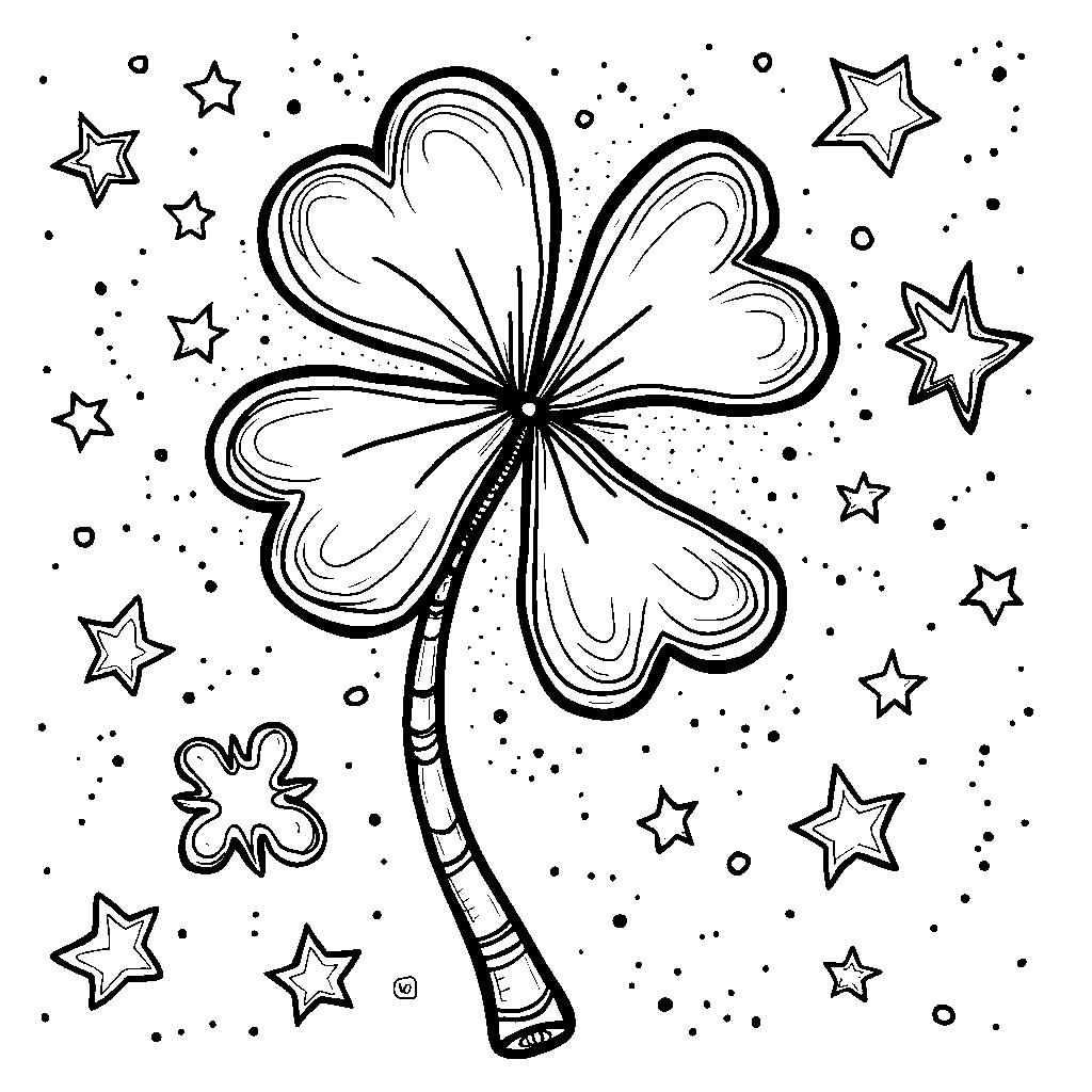 Lucky four-leaf clover