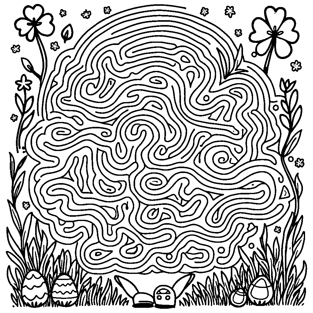 March-themed maze