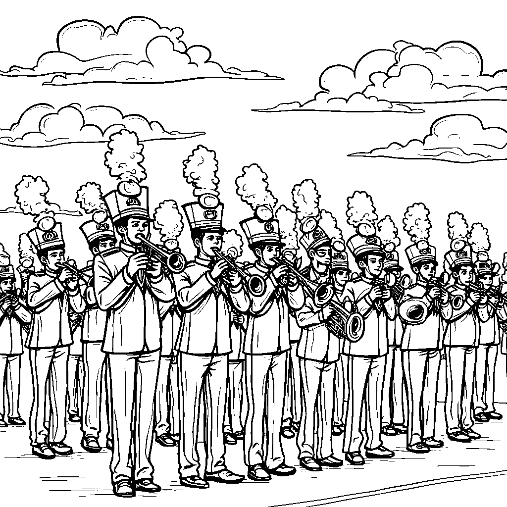 Marching band instruments